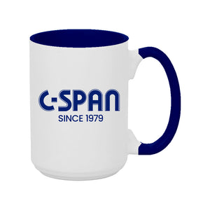 C-SPAN 45th Anniversary Navy & White Mug