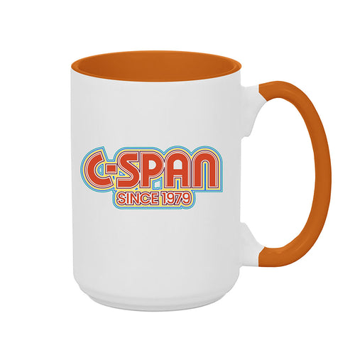 C-SPAN 45th Anniversary Orange & White Mug
