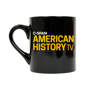 American History TV Logo Black Mug