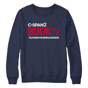 Book TV Logo Navy Crewneck