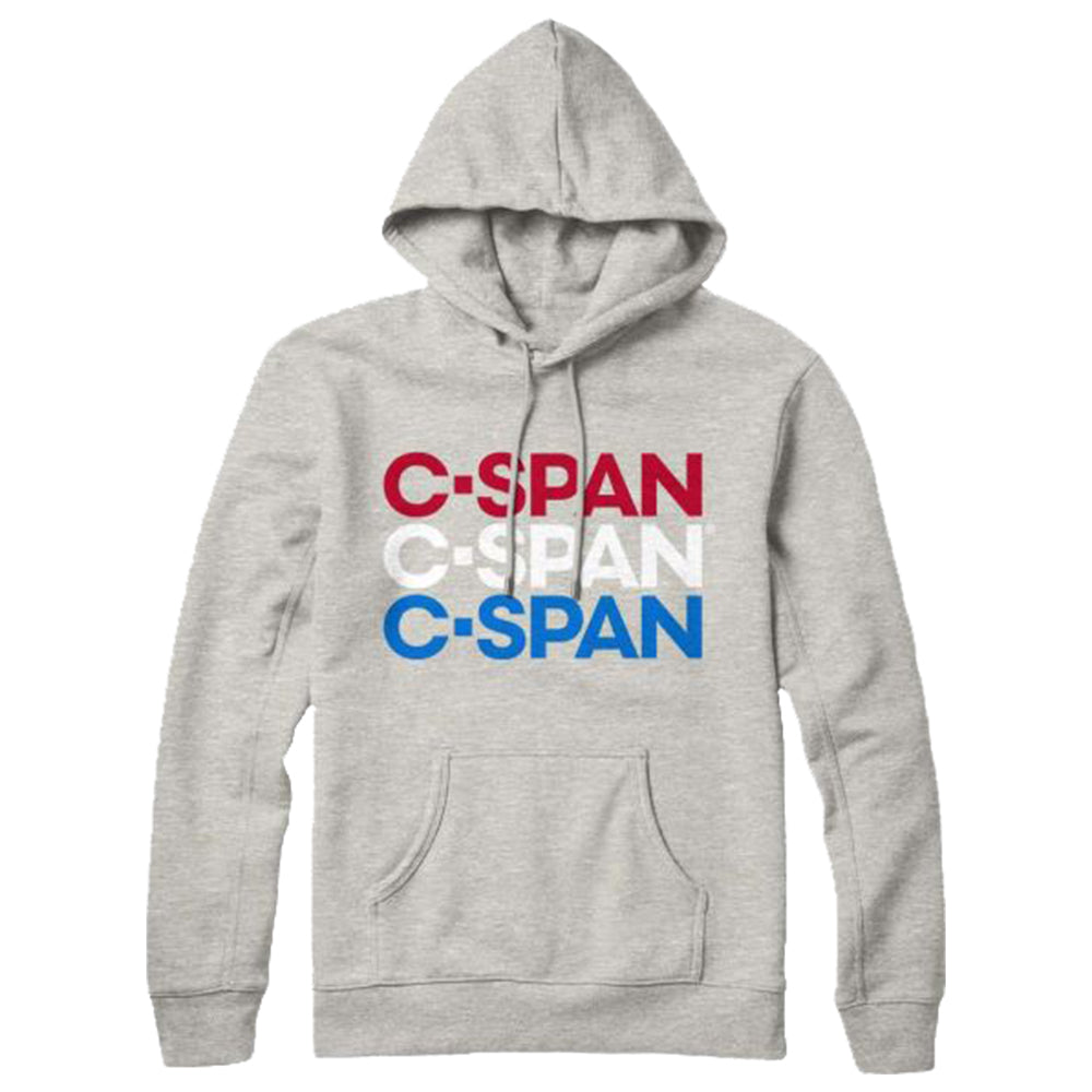 C-SPAN Stacked Logo Gray Hoodie