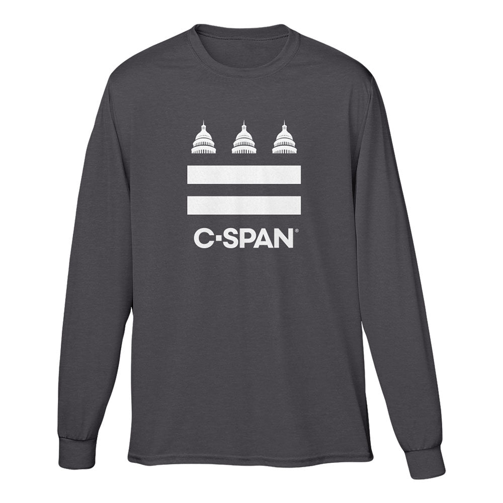 Capitols Flag Charcoal Long-Sleeve Tee