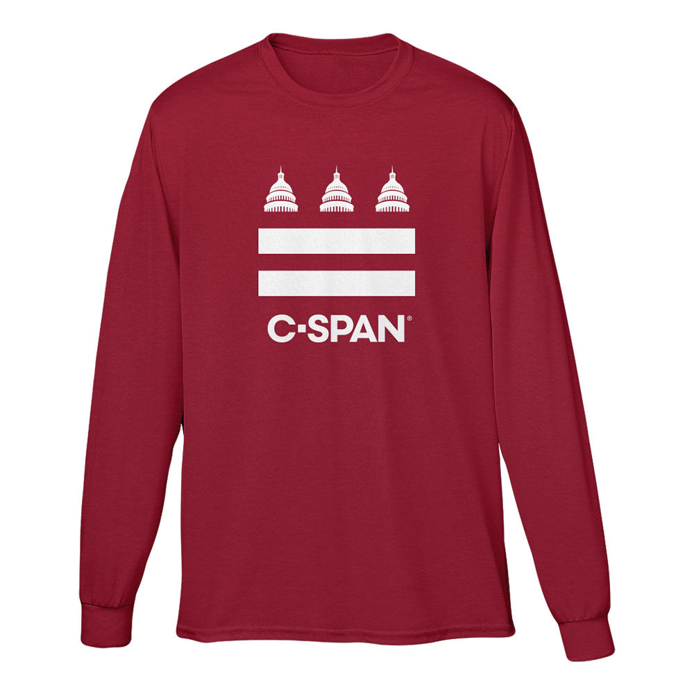 Capitols Flag Red Long-Sleeve Tee
