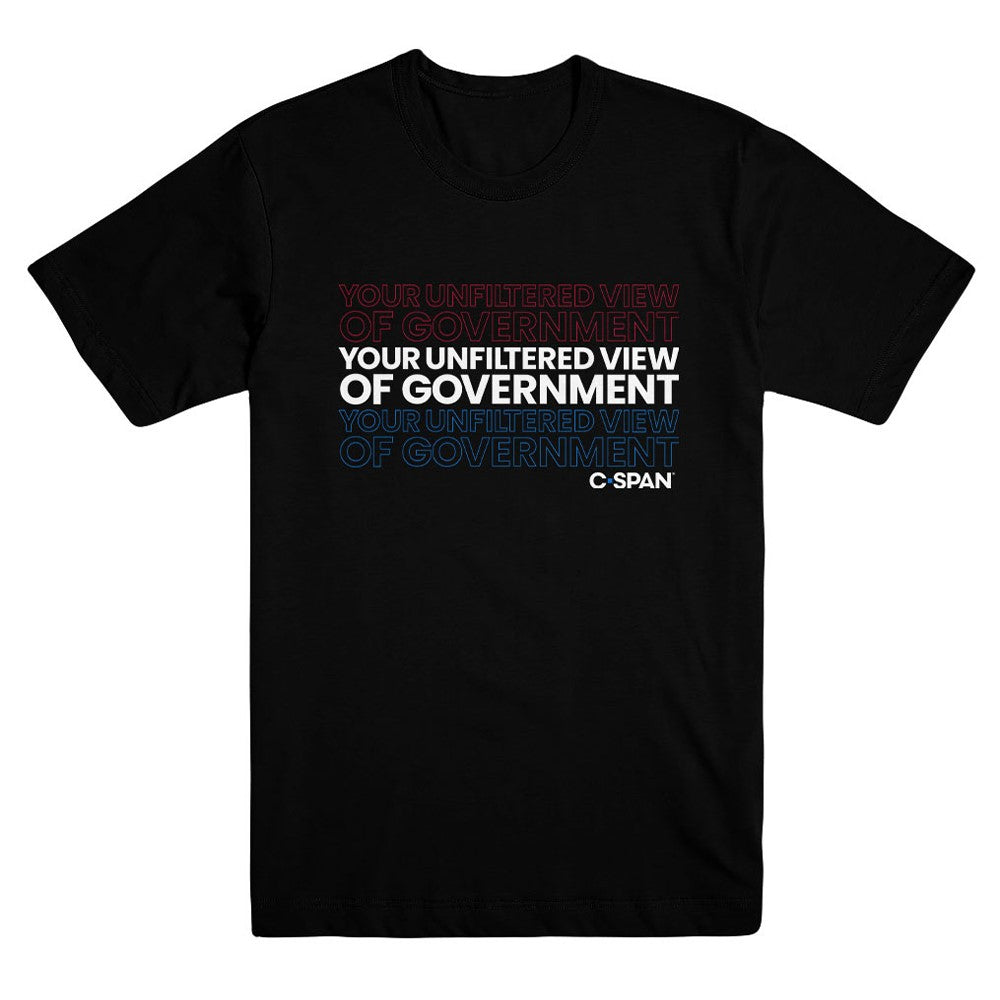 C-SPAN Unfiltered View of Government Black Unisex Tee