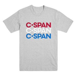 C-SPAN Stacked Logo Gray Unisex Tee