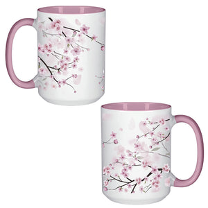 C-SPAN Pink & White Cherry Blossom Mug