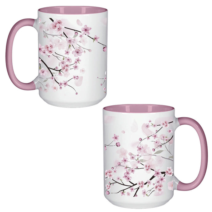 C-SPAN Pink & White Cherry Blossom Mug