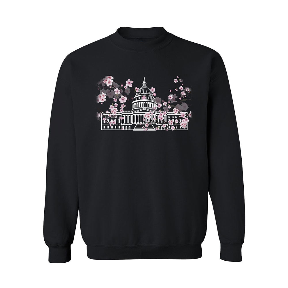 C-SPAN Black Cherry Blossom Crewneck Pullover