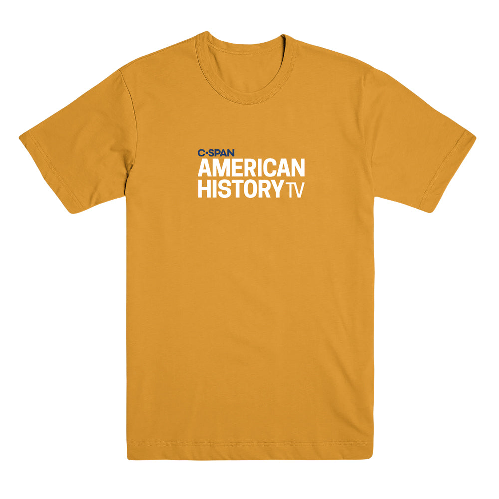 American History TV Logo Yellow Tee