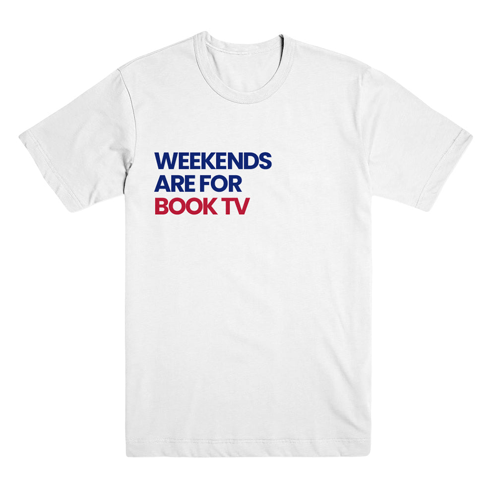 Weekends are for Book TV White Unisex Tee
