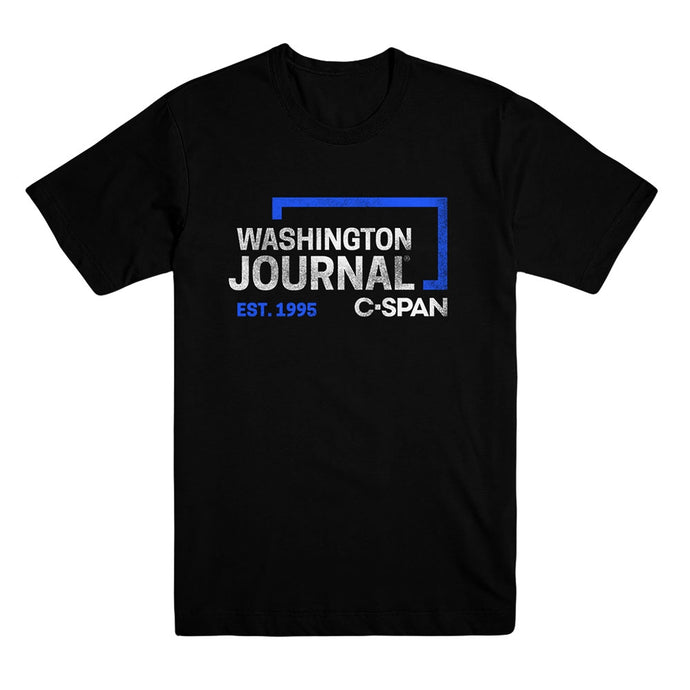Washington Journal Logo Black Tee