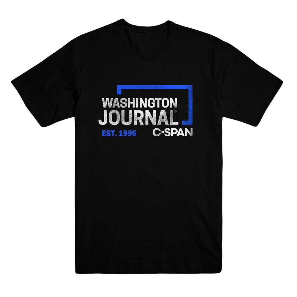 Washington Journal Logo Black Tee